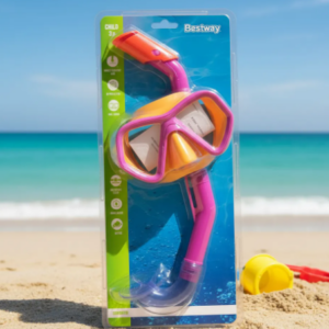 🤿🌊 Kit Acuático Para Niños | Careta + Snorkel Fucsia🏖️🐠