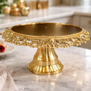 ✨🍰 Base Para Postres Tipo Pedestal Decorativa Y Funcional Dorado 🍰✨