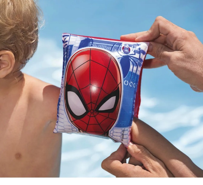 🌊☀️ COMBO 3 EN 1 BESTWAY – BRAZOS + ARO + PELOTA Spiderman🎈🏖️ - Image 3