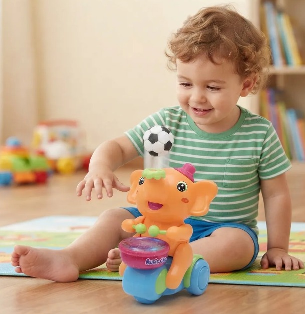 🐘🎵 JUGUETE MUSICAL ELEFANTE CON PELOTAS 🎈✨ - Image 3