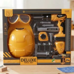 🔨👷‍♂️ SET DE HERRAMIENTAS DE JUGUETE DELUXE PARA NIÑOS – 17 PIEZAS 🧰🔧