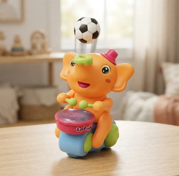 🐘🎵 JUGUETE MUSICAL ELEFANTE CON PELOTAS 🎈✨ - Image 4