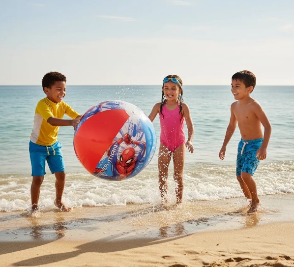 🌊☀️ COMBO 3 EN 1 BESTWAY – BRAZOS + ARO + PELOTA Spiderman🎈🏖️ - Image 6