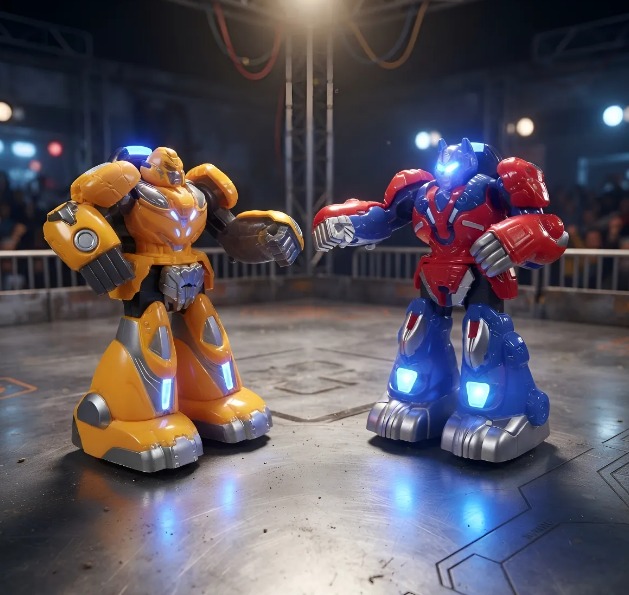 🤖🥊 Set 2 Robots De Pelea Con Sensor De Movimiento🤖🥊 - Image 3