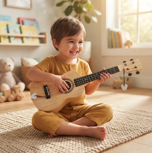 🎸🎶Guitarra De Juguete Musical Tipo Ukelele Para Niños Claro🎸🎶 - Image 8