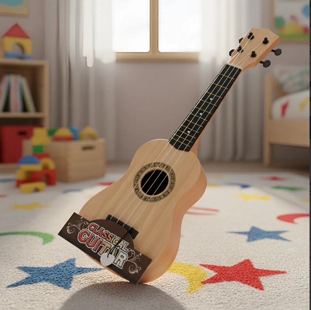 🎸🎶Guitarra De Juguete Musical Tipo Ukelele Para Niños Claro🎸🎶 - Image 3