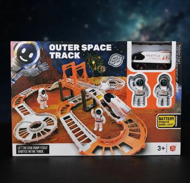 🚀🚂 Pista De Tren Espacial Outer Space Track Con Tren Y Astronautas 👨🚀✨