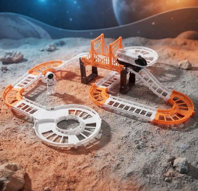 🚀🚂 Pista De Tren Espacial Outer Space Track Con Tren Y Astronautas 👨🚀✨ - Image 9