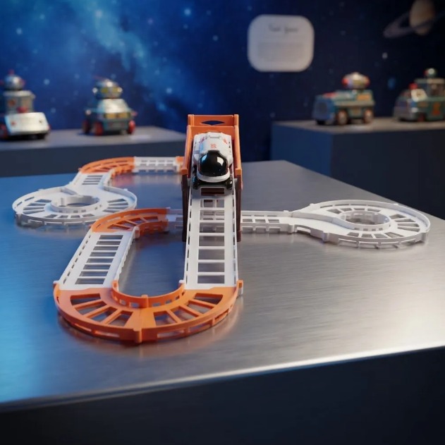 🚀🚂 Pista De Tren Espacial Outer Space Track Con Tren Y Astronautas 👨🚀✨ - Image 4