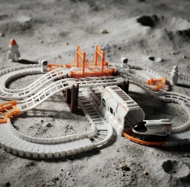 🚀🚂 Pista De Tren Espacial Outer Space Track Con Accesorios 👨🚀🛰️ - Image 6