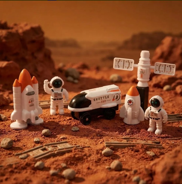 🚀🚂 Pista De Tren Espacial Outer Space Track Con Accesorios 👨🚀🛰️ - Image 2