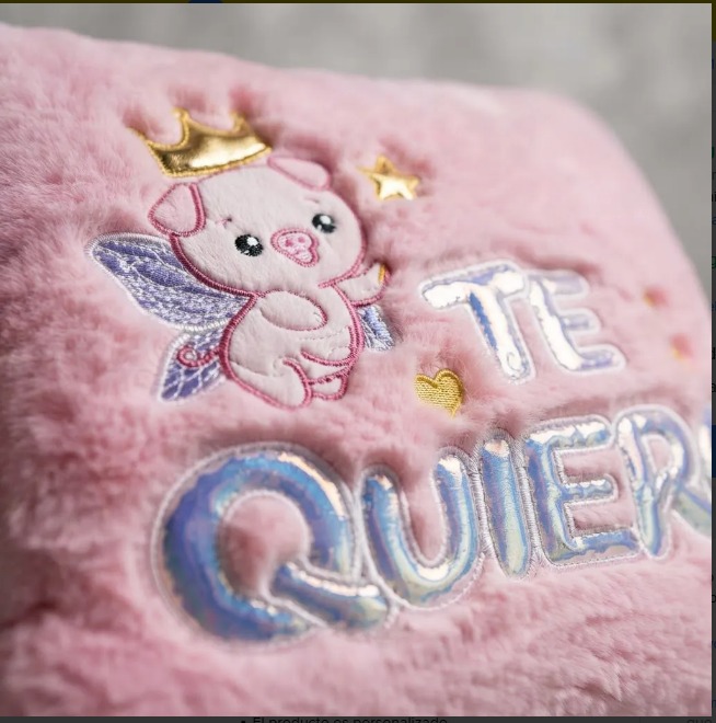 🐷💗 Cojín Decorativo Rosado Cerdito Peluche Suave Te Quiero✨🎀 - Image 5