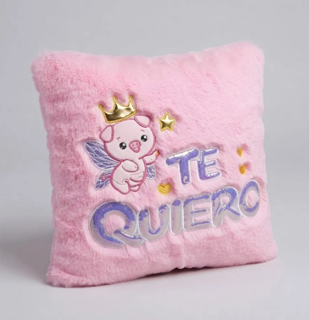 🐷💗 Cojín Decorativo Rosado Cerdito Peluche Suave Te Quiero✨🎀 - Image 4