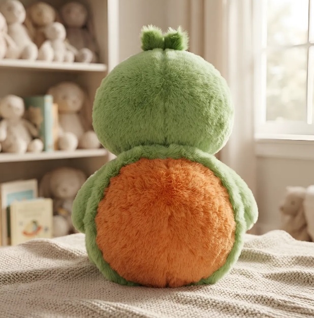 🐢💚Peluche Tortuga Verde Con Beige Ojos Grandes 45cm🐢✨ - Image 7