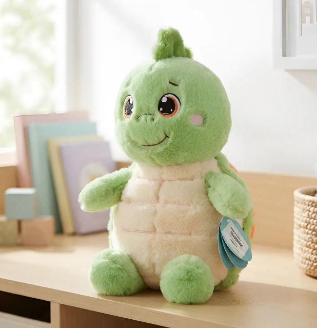 🐢💚Peluche Tortuga Verde Con Beige Ojos Grandes 45cm🐢✨ - Image 6