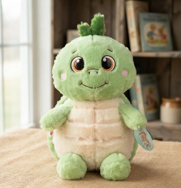 🐢💚Peluche Tortuga Verde Con Beige Ojos Grandes 45cm🐢✨ - Image 4