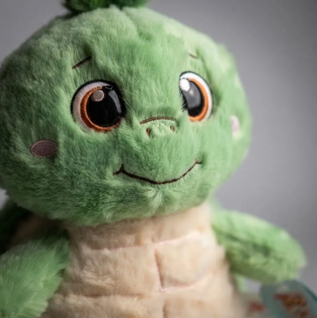🐢💚Peluche Tortuga Verde Con Beige Ojos Grandes 45cm🐢✨ - Image 2