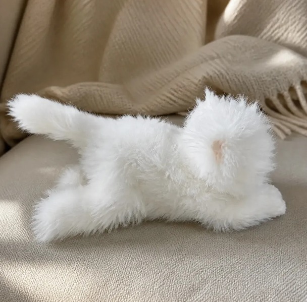 🐱🤍 Peluche Gatito Pequeño Suave Tierno Decorativo Blanco🧸✨ - Image 4