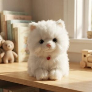 🐱🤍 Peluche Gatito Pequeño Suave Tierno Decorativo Blanco🧸✨