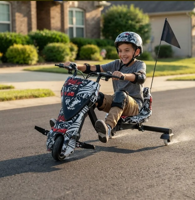 ⚡🏍️ TRICICLO ELÉCTRICO DRIFT TRIKE 360 – 350W – BATERÍA DE LITIO FUNSION🔥 - Image 7