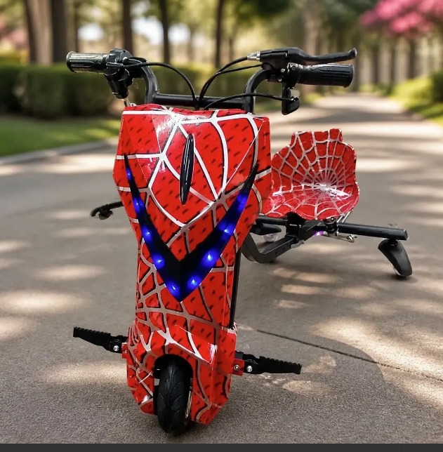 ⚡🏍️ TRICICLO ELÉCTRICO DRIFT TRIKE 360 – 350W – BATERÍA DE LITIO ROJO🔥 - Image 3