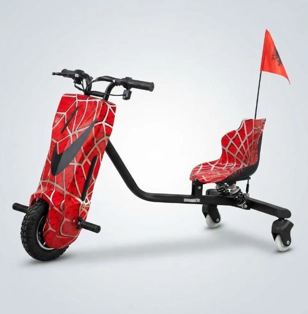 ⚡🏍️ TRICICLO ELÉCTRICO DRIFT TRIKE 360 – 350W – BATERÍA DE LITIO ROJO🔥 - Image 2