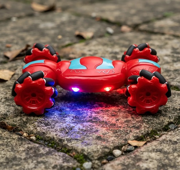 🚗 Carro Acrobático 4x4 con Luces LED y Reloj Sensor de Movimiento Rojo - Image 5