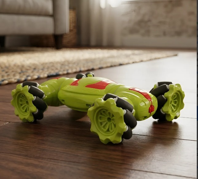 🚗 Carro Acrobático 4x4 con Luces LED y Reloj Sensor de Movimiento Verde - Image 5