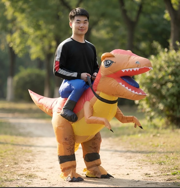 🦖 Disfraz Inflable de Dinosaurio para Adulto con Motor - Image 4