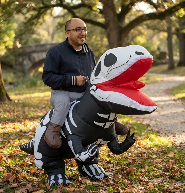 🦖 Disfraces Inflables para Adultos | Dinosaurio Esqueleto🦖 - Image 5