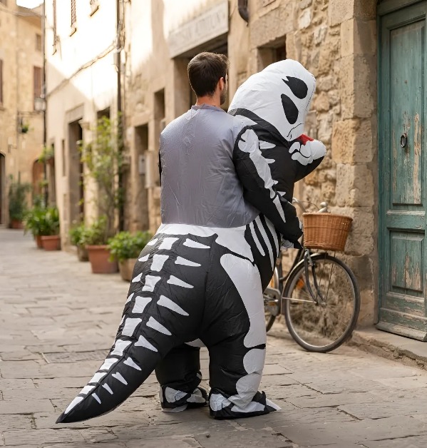 🦖 Disfraces Inflables para Adultos | Dinosaurio Esqueleto🦖 - Image 4