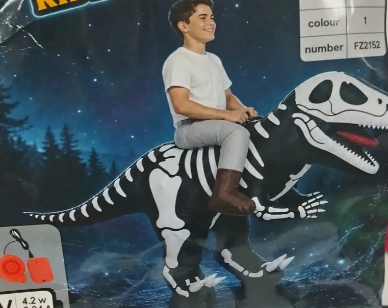 🦖 Disfraces Inflables para Adultos | Dinosaurio Esqueleto🦖