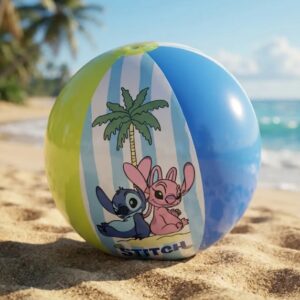 🏖️ Pelota de Playa Inflable Bestway Stitch y Angel 51 cm💙💗