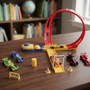 🏎️ Pista de Carreras Max Speed Super Cyclone Stunt Cross 6 Carritos
