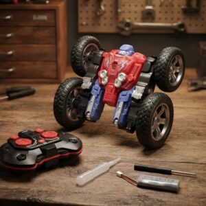 🚗 Carro Stunt Control Remoto 360° con Luces LED y Efecto Humo Rojo