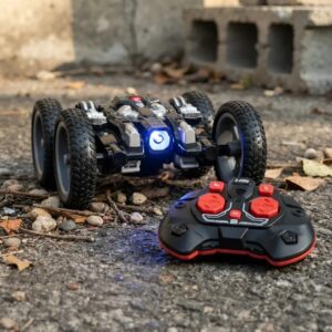 🚗 Carro Stunt Control Remoto 360° con Luces LED y Efecto Humo Negro