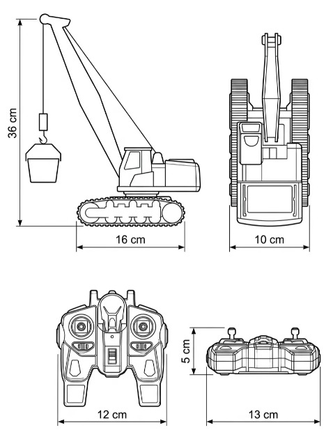 🏗️🚜 Grúa Oruga De Juguete A Control Remoto Con Gancho Elevador, Luces, Sonido Y Humo 💨✨ - Image 2